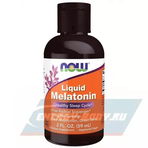  NOW FOODS Liquid Melatonin 3 mg 59 мл