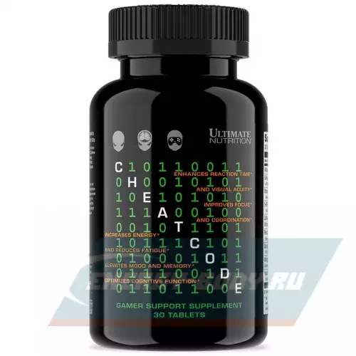  Ultimate Nutrition CHEAT CODE NOOTROPIC ESPORTS SUPPLEMENT 30 табл