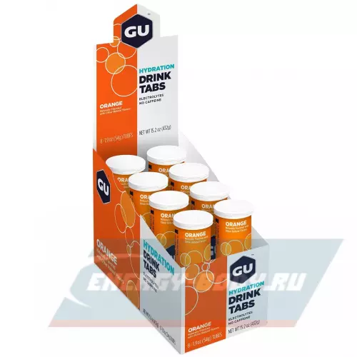  GU ENERGY GU HYDRATION DRINK TABS Апельсин, 8 туб