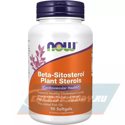  NOW FOODS Beta-Sitosterol Plant 90 гелевых капсул