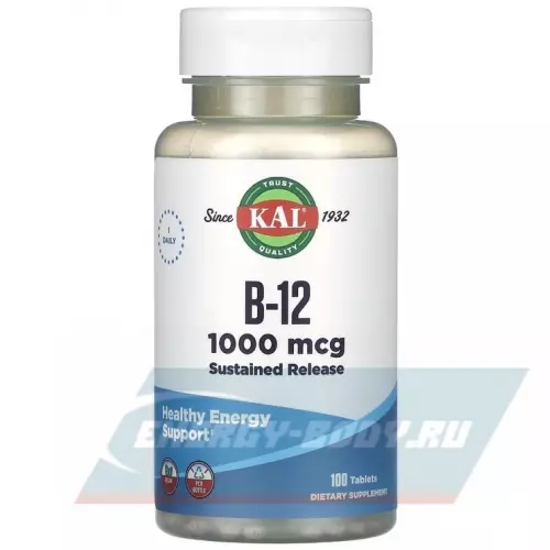  KAL B-12 Sustained Release 1000 mcg 100 таблеток