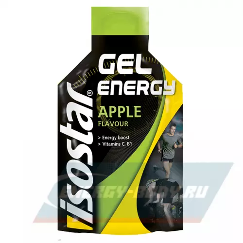 Энергетический гель ISOSTAR Energy Gel no caffeine Яблоко, 1 саше