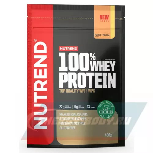  NUTREND 100% WHEY PROTEIN Манго-ваниль, 400 г