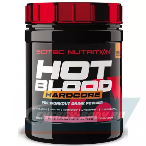 Предтерник Scitec Nutrition Hot Blood Hardcore Розовый лимонад, 375 г