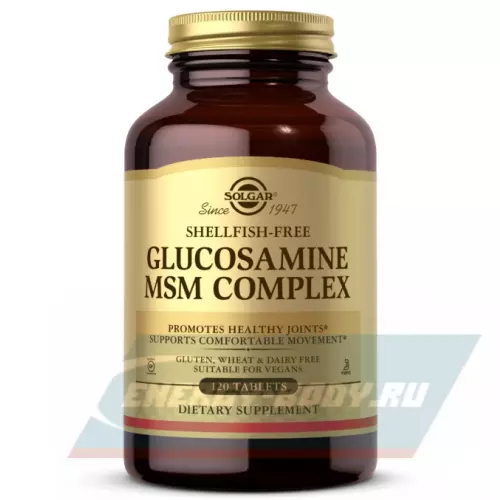 Суставы, связки Solgar Glucosamine MSM Complex 120 таблеток