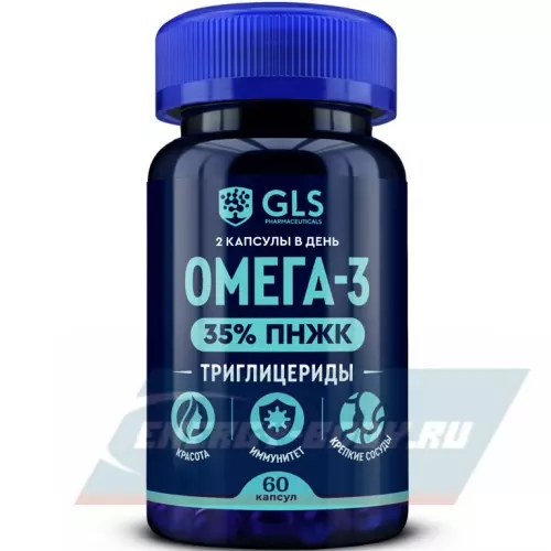 Omega 3 GLS pharmaceuticals Омега-3 Триглицеридная 35% (omega-3) 60 капсул