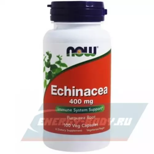  NOW FOODS Echinacea 400mg 100 Вегетарианских капсул