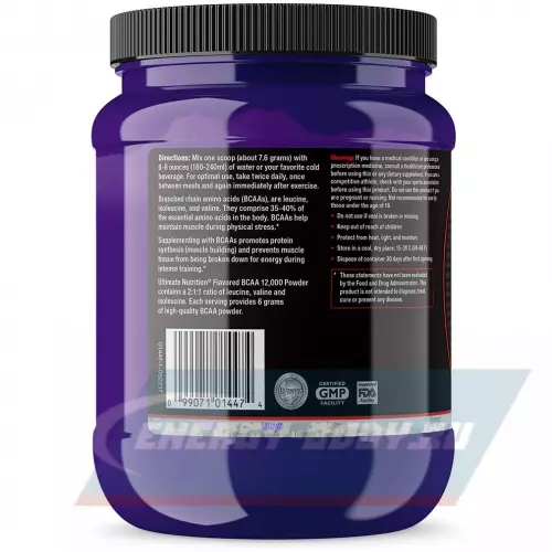 ВСАА Ultimate Nutrition Flavored BCAA 12000 Powder 2:1:1 Арбуз, 228 г