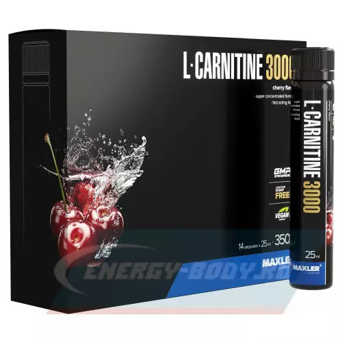 L-Карнитин MAXLER L-Carnitine 3000 Вишня, 14 x 25 мл