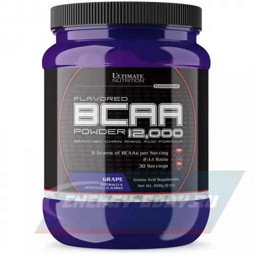 ВСАА Ultimate Nutrition Flavored BCAA 12000 Powder 2:1:1 Виноград, 228 г