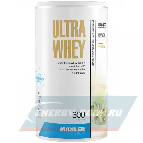  MAXLER Ultra Whey Фисташка-белый шоколад, 300 г