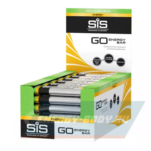 Батончик энергетический SCIENCE IN SPORT (SiS) GO Energy Mini Bar Яблоко-Черная смородина, 40 г x 30 батончиков