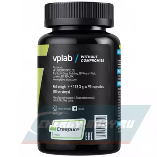  VP Laboratory CREATINE CAPSULES Нейтральный, 90 капсул