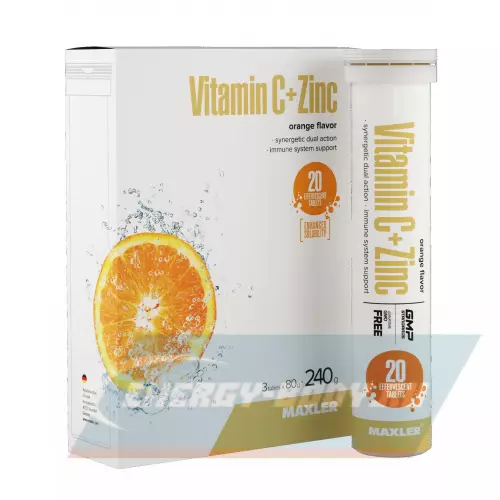  MAXLER Vitamin C + Zinc Effervescent Tablets 