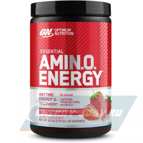 Аминокислотны OPTIMUM NUTRITION Essential Amino Energy Клубничный взрыв, 270 г