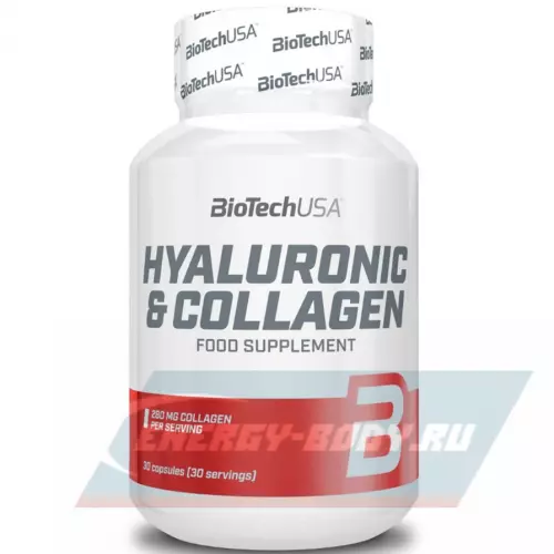 COLLAGEN BiotechUSA Hyaluronic & Collagen 30 капсул