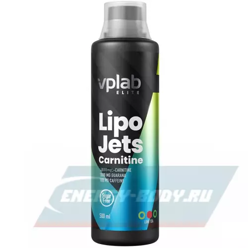 Энергетик VP Laboratory LIPOJETS CARNITINE Лайм-чай, 500 мл