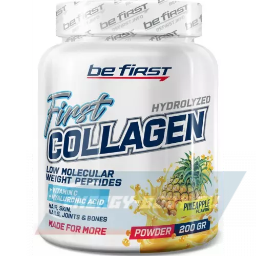 COLLAGEN Be First First Collagen + hyaluronic acid + vitamin C (коллаген с гиалуроновой кислотой и витамином С) Ананас, 200 г