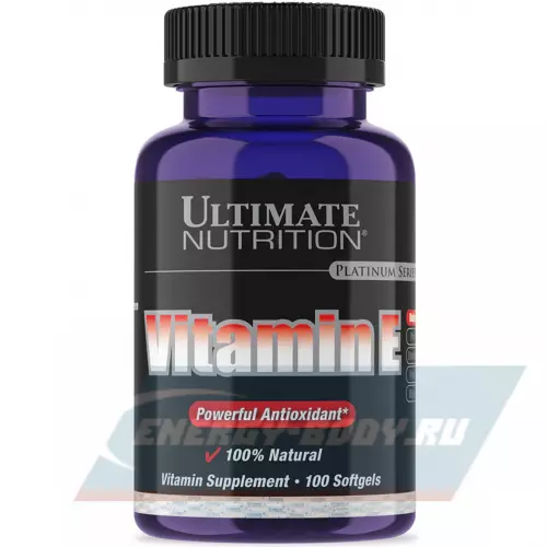  Ultimate Nutrition VITAMIN E 100 капсул