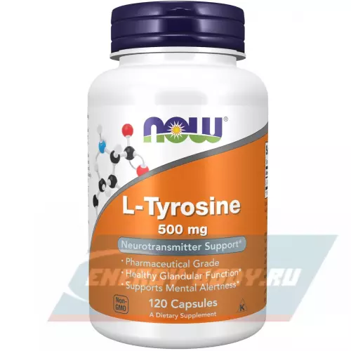 Аминокислотны NOW FOODS L-Tyrosine 500 mg 120 капсул