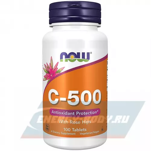  NOW FOODS C-500 with Rose Hips 100 таблеток