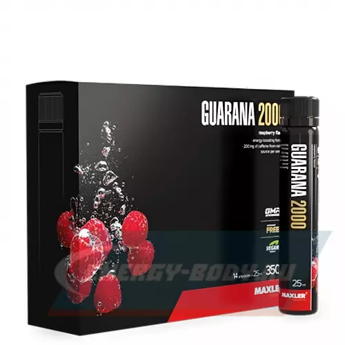 Энергетик MAXLER Energy Storm Guarana 2000 Малина, 14x25мл