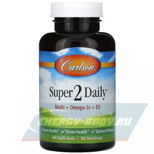 Carlson Labs Super-2-Daily 60 капсул