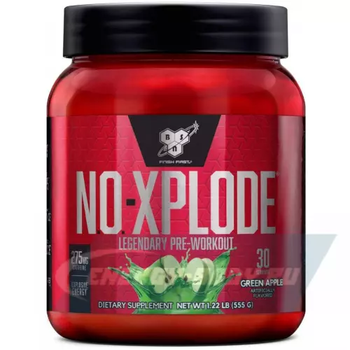 Предтерник BSN NO-XPLODE 3.0 New Зеленое яблоко, 555 г