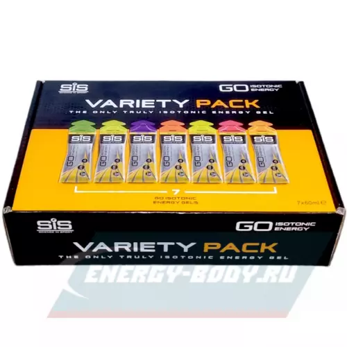 Энергетический гель SCIENCE IN SPORT (SiS) GO Isotonic Energy Gels Pack 7 x 60 мл