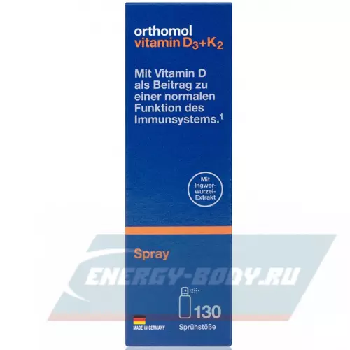  Orthomol Vitamin D3+К2 Апельсин-Мята, 20 мл