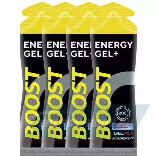 Энергетический гель GEL4U Гель энергетический GEL4U BOOST, 60 гр Вишня, 4 х 60 г