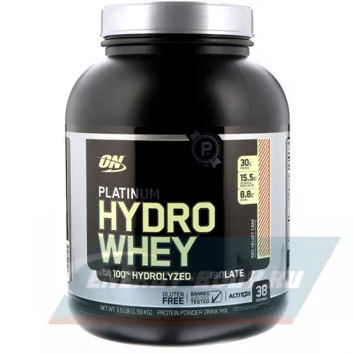  OPTIMUM NUTRITION Platinum Hydro Whey Красный пирог, 1590 г