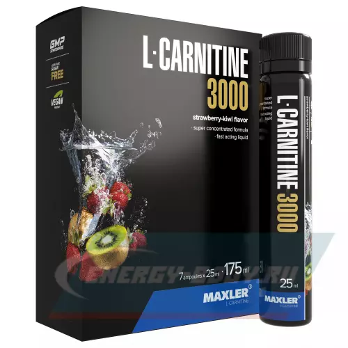 L-Карнитин MAXLER L-Carnitine 3000 Клубника - Киви, 7 x 25 мл