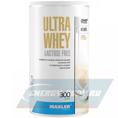  MAXLER Ultra Whey Lactose Free Кокос, 300 г