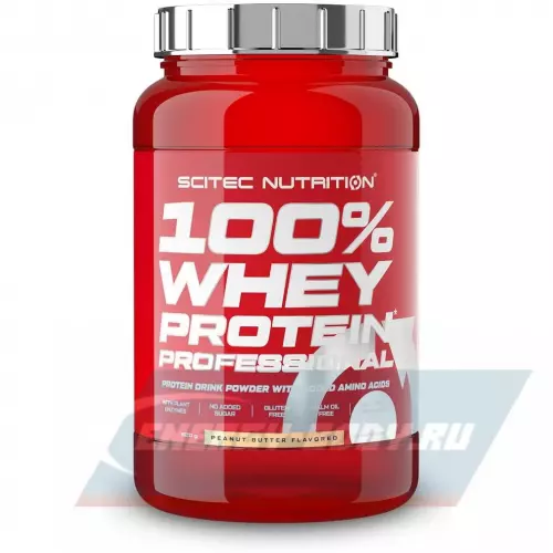  Scitec Nutrition 100% Whey Protein Professional Арахисовое масло, 920 г
