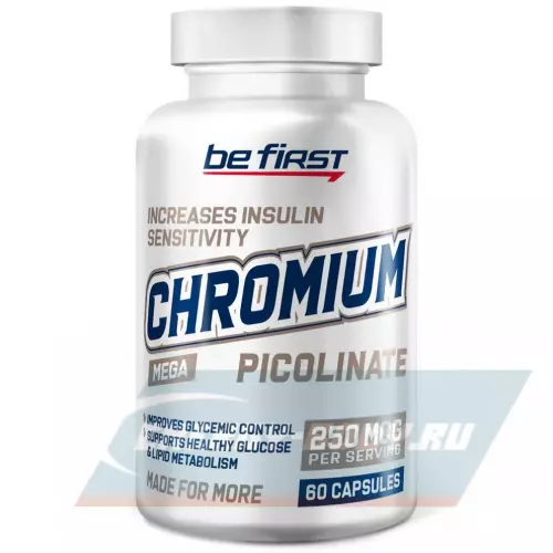 Минералы Be First Chromium Picolinate (хром пиколинат) 60 капсул