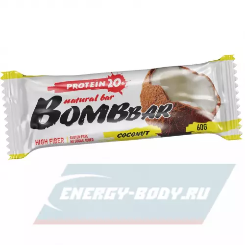 Батончик протеиновый Bombbar Protein Bar Кокос, 60 г