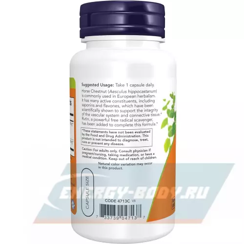  NOW FOODS Horse Chestnut Extract 300 mg 90 веган капсул