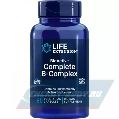  Life Extension BioActive Complete B-Complex 60 капсул