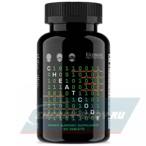  Ultimate Nutrition CHEAT CODE NOOTROPIC ESPORTS SUPPLEMENT 30 табл