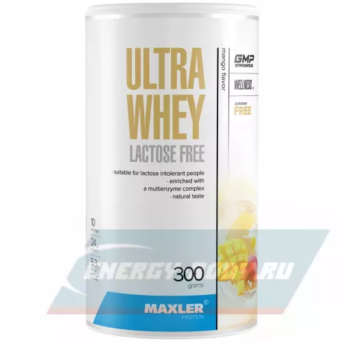  MAXLER Ultra Whey Lactose Free Манго, 300 г
