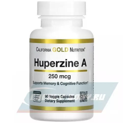  California Gold Nutrition Huperzine A 250 mcg 90 вегетарианских капсул