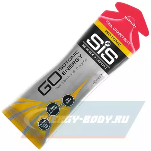 Энергетический гель SCIENCE IN SPORT (SiS) GO Isotonic Energy Gels Розовый грейпфрут, 15 x 60 мл