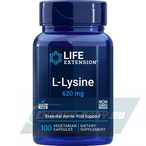 Аминокислотны Life Extension L-Lysine 620 mg 100 капсул