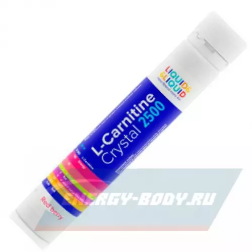 L-Карнитин LIQUID & LIQUID L-Carnitine Crystal 2500 Красные ягоды, 1x25 мл (шот)