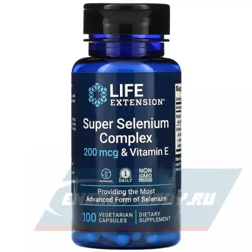 Минералы Life Extension Super Selenium Complex 200 mcg 100 вегетарианских капсул