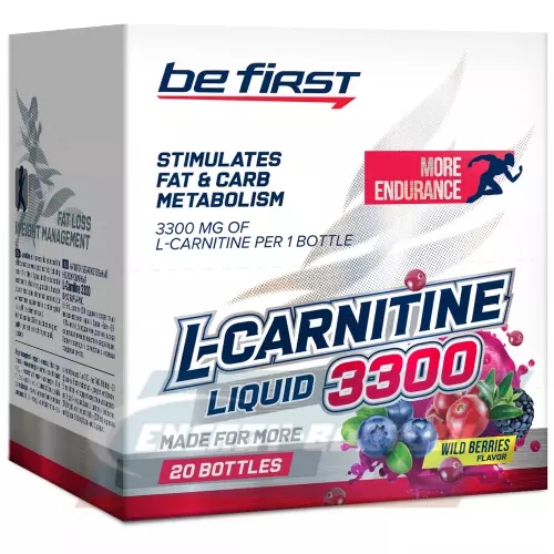 L-Карнитин Be First L-Carnitine Liquid 3300 mg Лесные ягоды, 20 х 25 мл