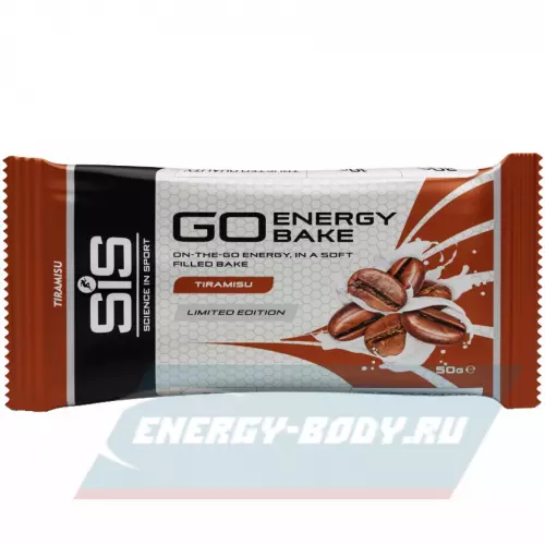 Батончик энергетический SCIENCE IN SPORT (SiS) GO Energy Bake Тирамису, 12 х 50 г