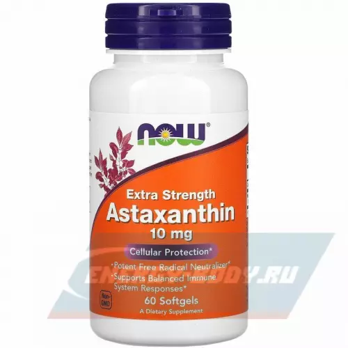  NOW FOODS Astaxanthin 10 мг 60 таблеток