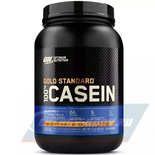  OPTIMUM NUTRITION 100% Casein Gold Standard Шоколад - Арахисовое масло, 907 г